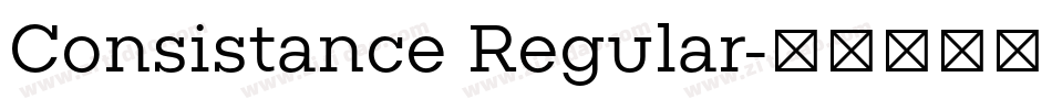 Consistance Regular字体转换